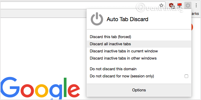 Sử dụng tiện ích Auto Tab Discard để tăng tốc Firefox