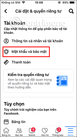Bảo mật Facebook
