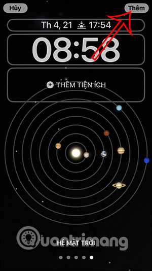 Thêm tùy chỉnh màn hình iPhone