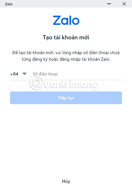 zalo máy tính